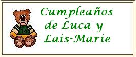 Haz click para ver las fotos de la celebracin del cumple de Luca 2002 en Santo Domingo